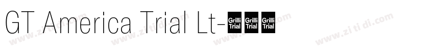 GT America Trial Lt字体转换